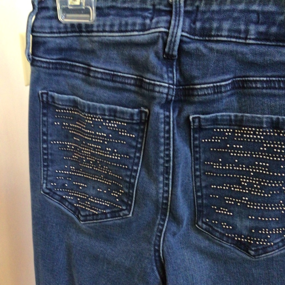 NYDJ straight leg, embellished pockets, 0 - Picture 3 of 6